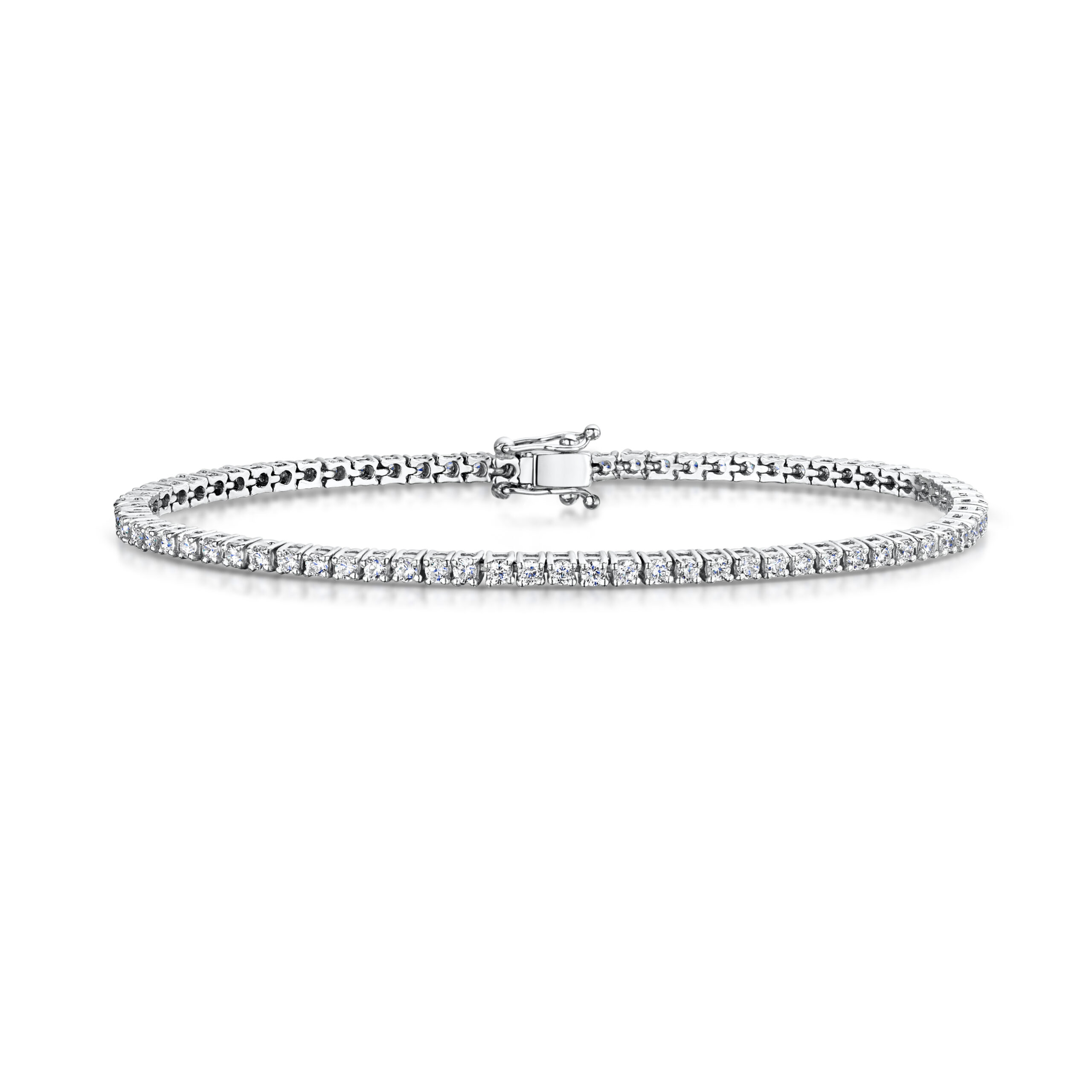 Buy Exquisite 2.5 Carat Lab Made Diamond Tennis Bracelet | Ahimsa London